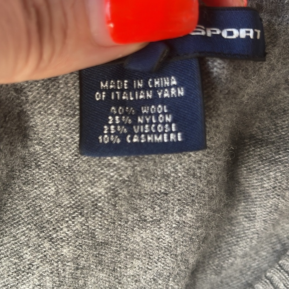Ralph Lauren Gray Cashmere Wool Sweater - Picture 7 of 7